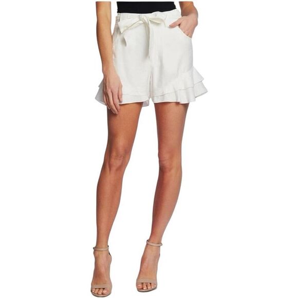 CeCe Tiered Ruffled Shorts – Fashion Belt, Hook & Bar Closure